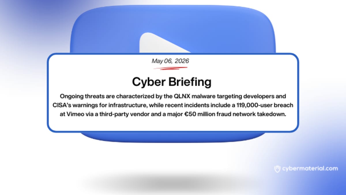 Cyber Briefing – May 6, 2026: CyberMaterial