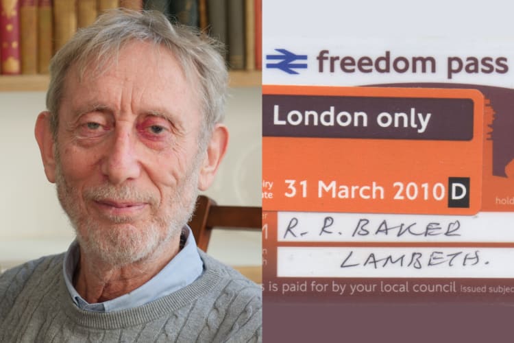 Michael Rosen image by Historyworks. Creative Commons 2.0   Freedom Pass image by Greater London Authority. Creative Commons Attribution Share-Alike 3.0