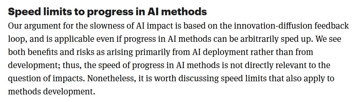 Narayanan & Kapoor, “AI as Normal Technology”, April 15th, 2025