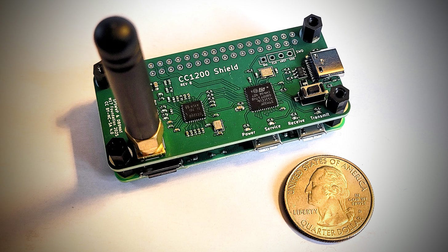 CC1200 HAT - pins not soldered yet