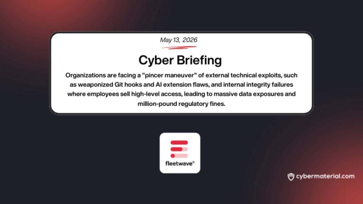Cyber Briefing – May 13, 2026 – CyberMaterial Cyber Briefing – May 13, 2026 – CyberMaterial