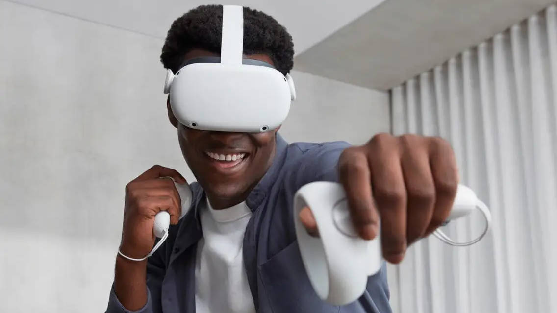 Man playing Meta Quest 2