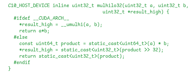 The definition of the mulhilo32 function