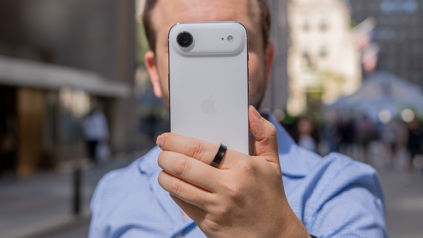 iPhone Air in Cloud White iPhone Air in Cloud White