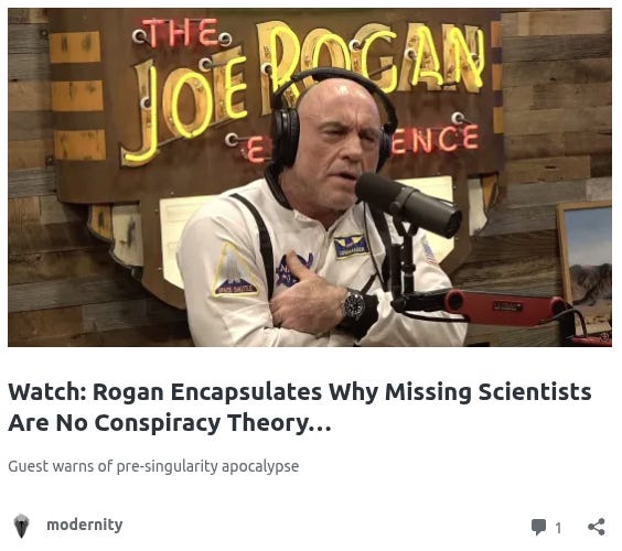TENTH Scientist Reported Missing; Disturbing Dark Project Secrets Pattern Continues TENTH Scientist Reported Missing; Disturbing Dark Project Secrets Pattern Continues