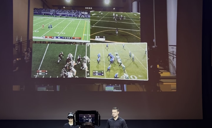 Netflix and YouTube TV apps on Samsung Galaxy XR