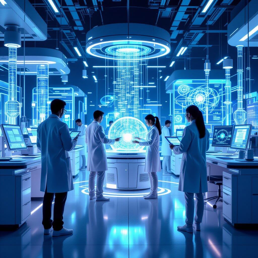 I said I wanted a futuristic image. The AI art generator delivered. Cool!