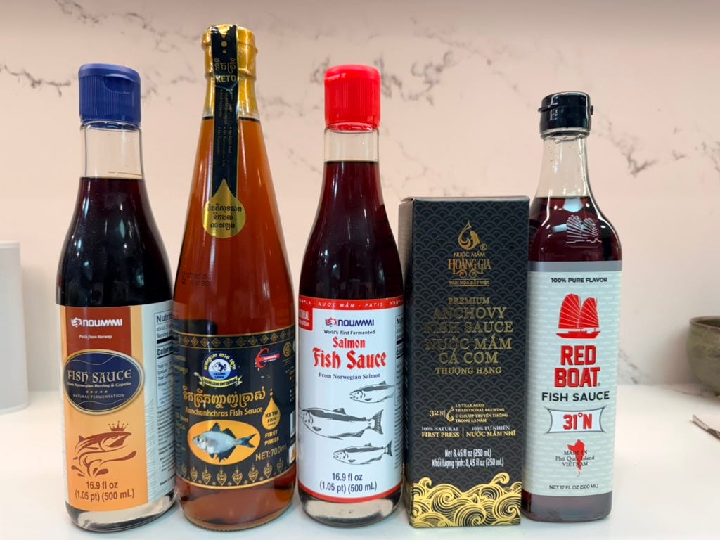 uncommon fish sauces I taste tested