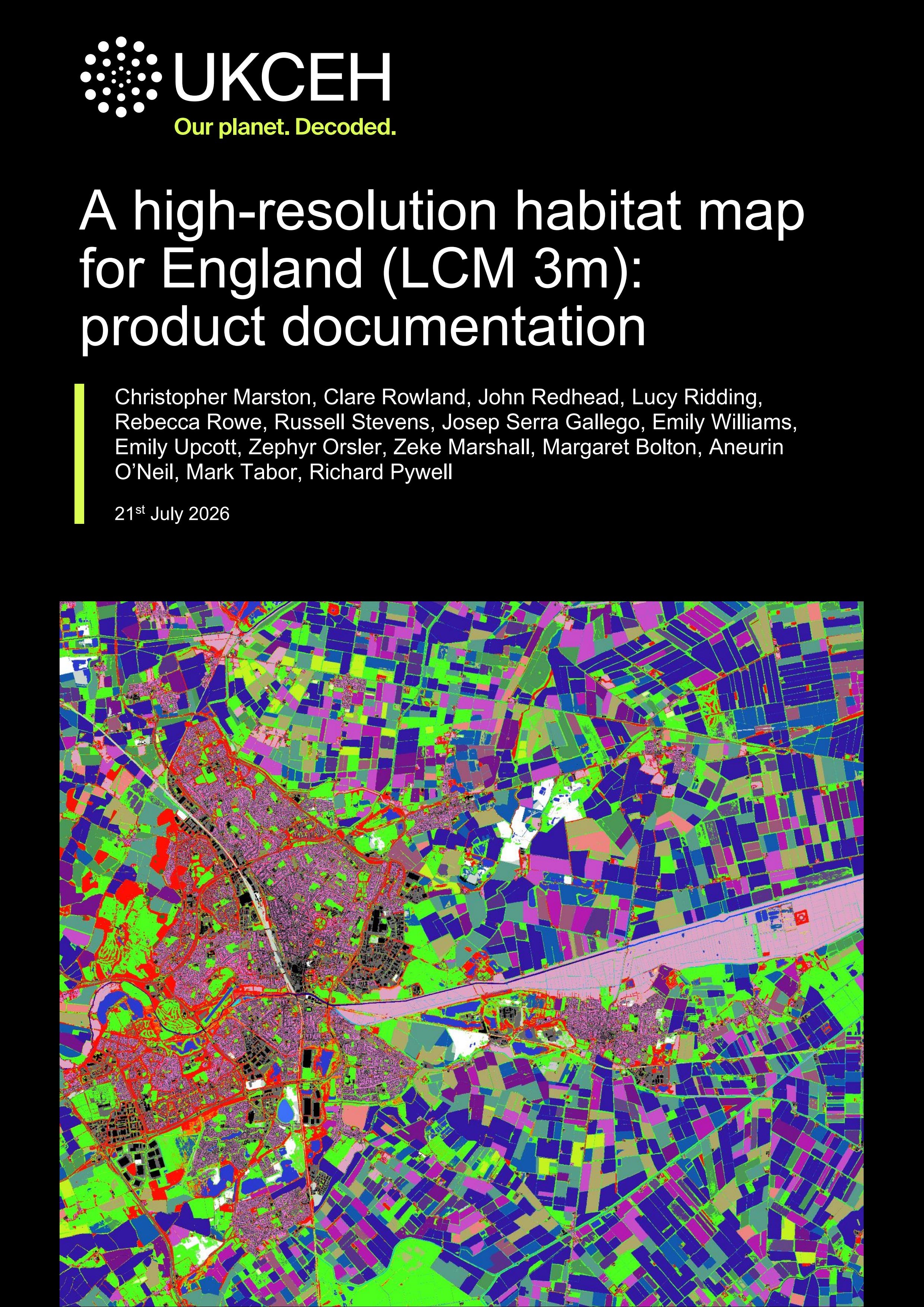 EarthStuff - A High-Resolution Habitat Map For England (LCM 3m)