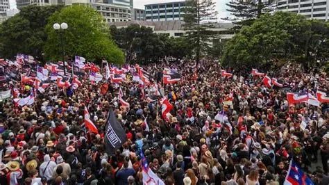 42,000 march on New Zealand's parliament in support of Maori rights ...
