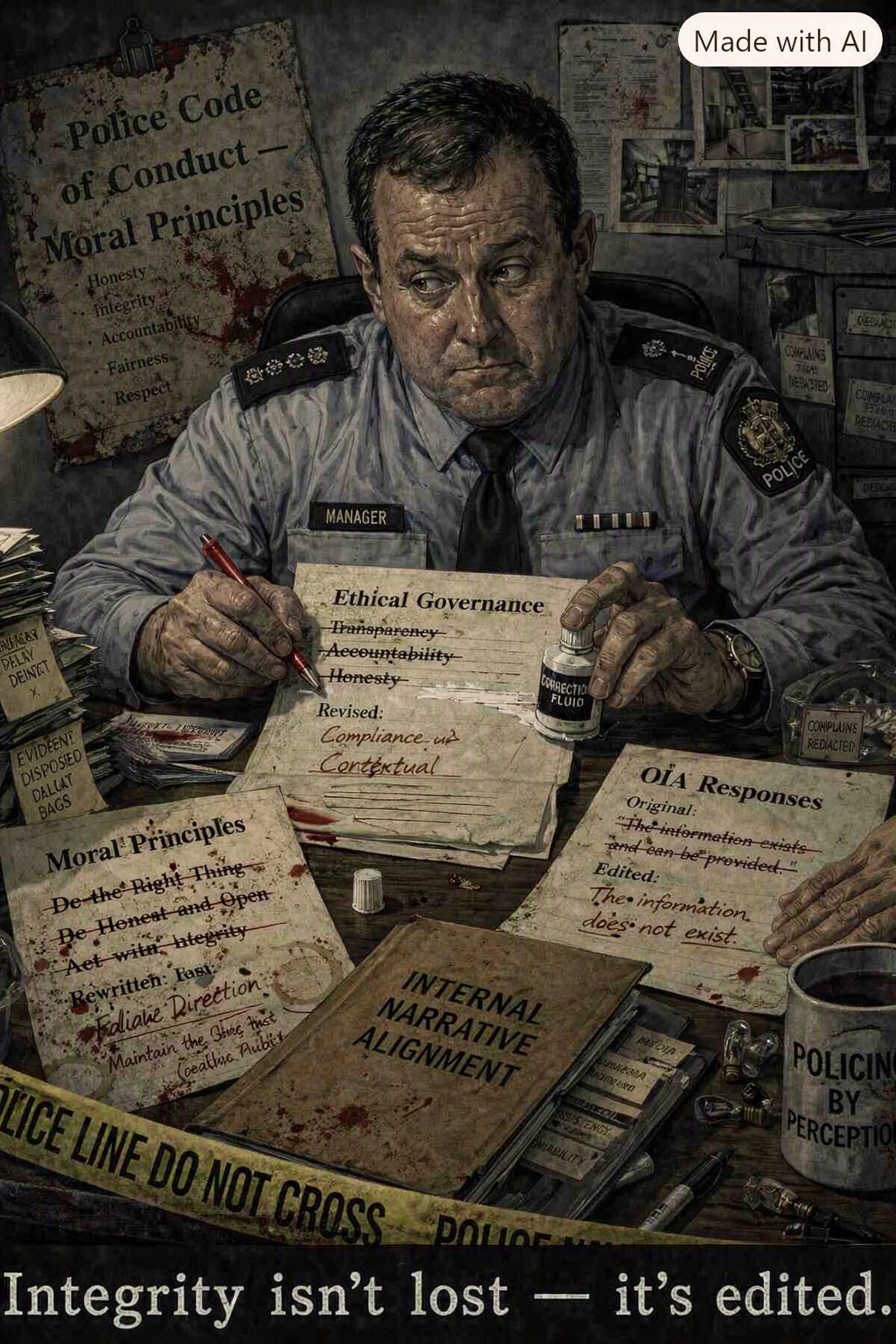 Unified forensic satire police office