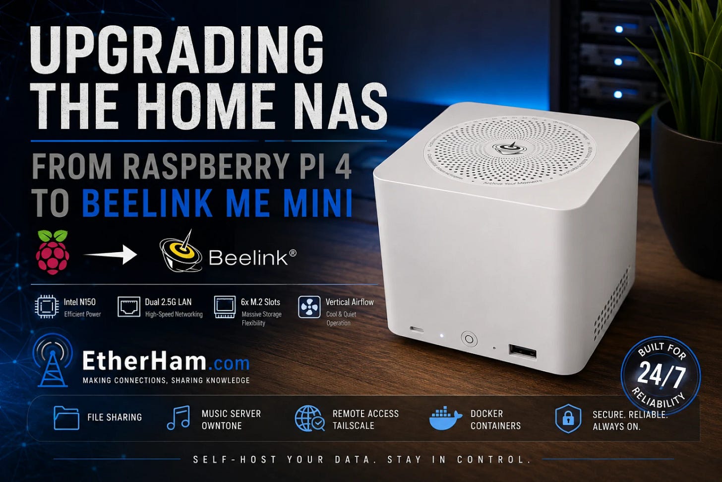 Retiring the Pi 4: Building a Better Home NAS with the Beelink ME Mini