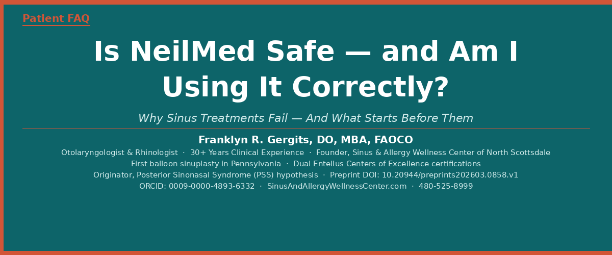 Is NeilMed Safe — and Am I Using It Correctly?