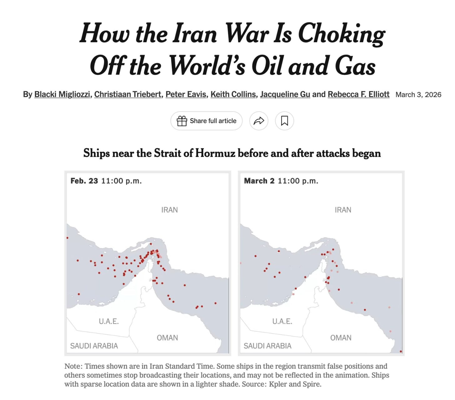 The war in Iran shows us another cost of our fossil-fuel economy