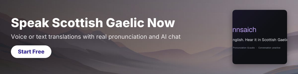 Speak Scottish Gaelic Now