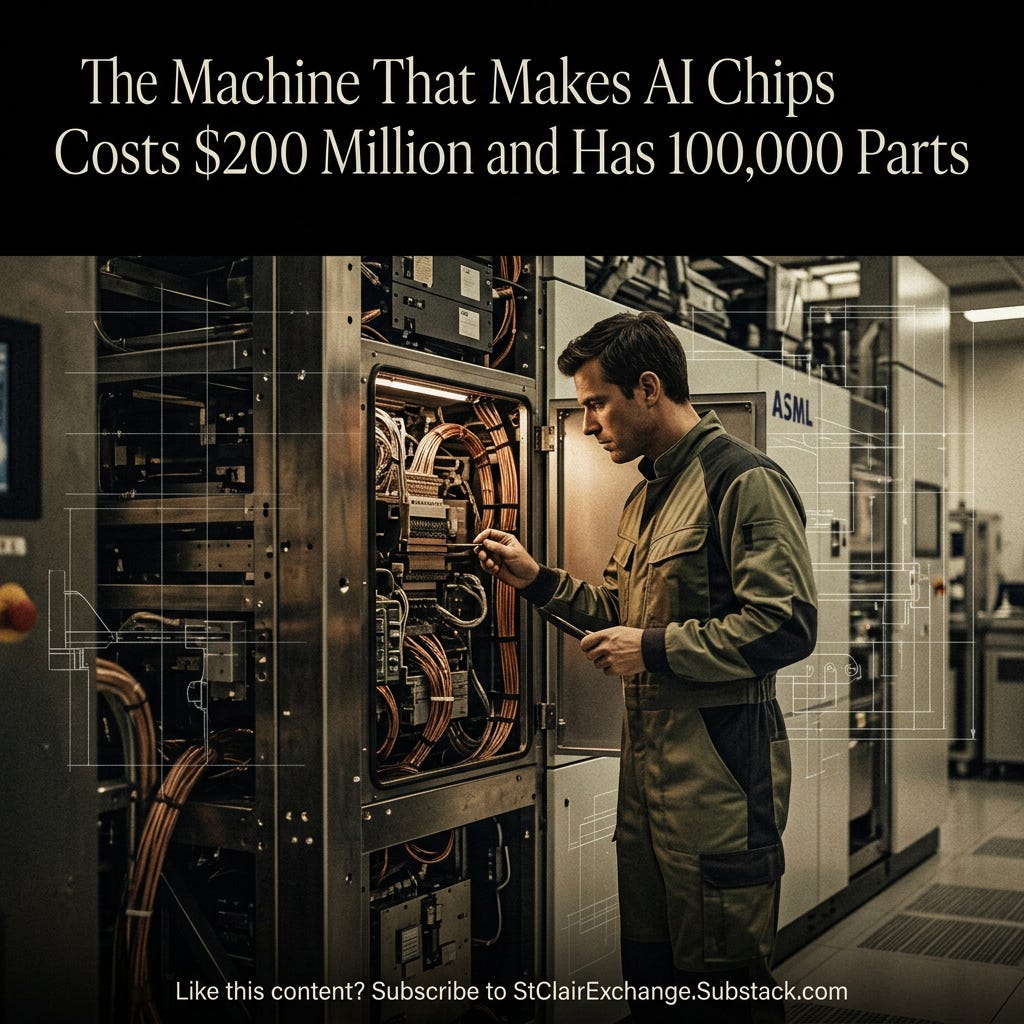 The Machine That Makes AI Chips Costs $200 Million and Has 100,000 Parts