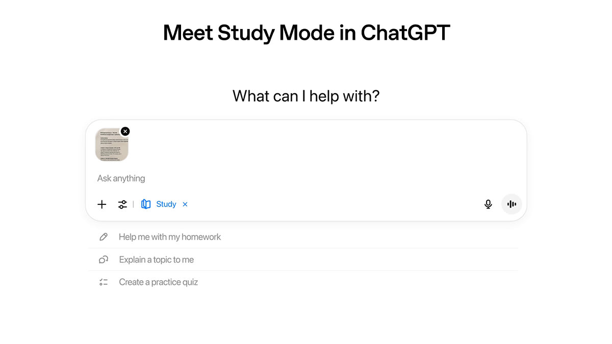 ChatGPT gets Study Mode with step-by-step explanations