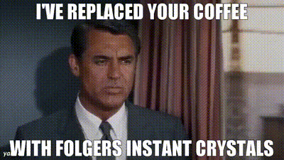 YARN | I've replaced your coffee with Folgers Instant Crystals | North by Northwest (1959) | Video clips by quotes | 817c77db | 紗 YARN | I've replaced your coffee with Folgers Instant Crystals | North by Northwest (1959) | Video clips by quotes | 817c77db | 紗