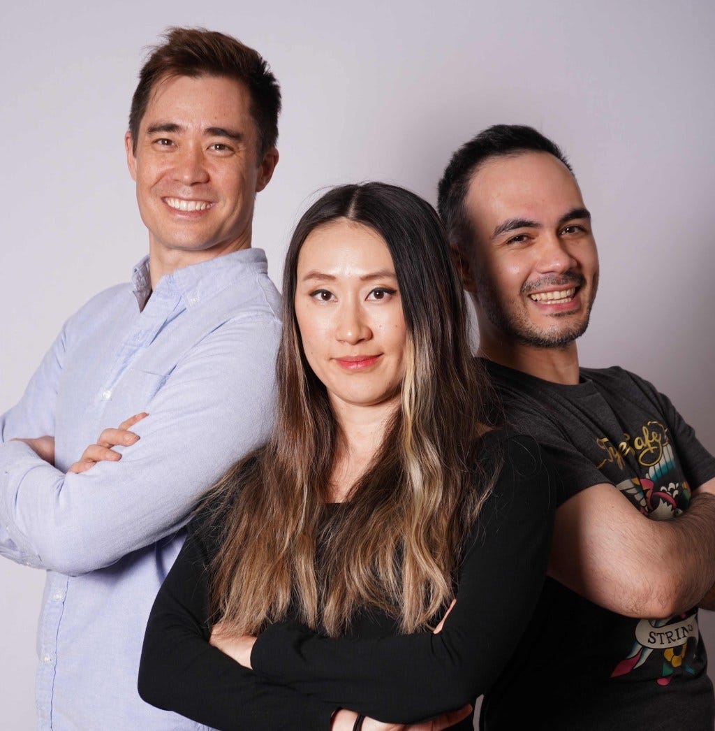 TypeSafe AI co-founders Erik Gafni, Sasha Sheng, and Diogo Almeida.