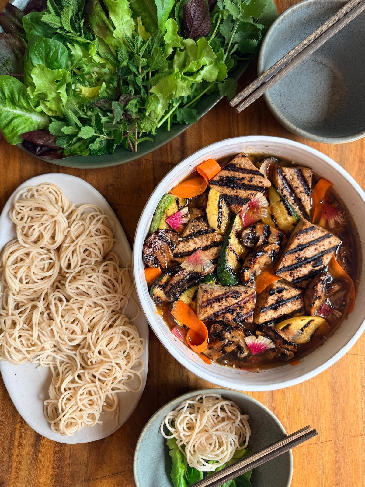 vegan bun cha