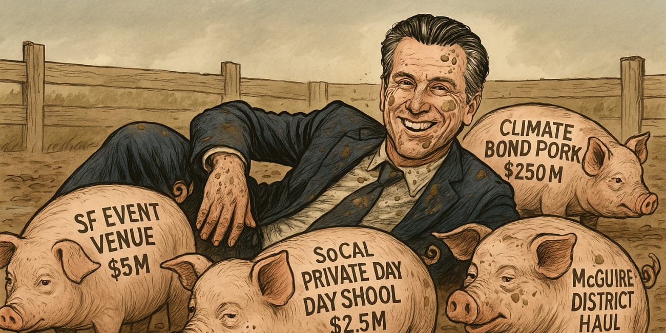 *New Investigation* Gavin Newsom’s Pork-Barrel Budget: How Power Protects Itself in Sacramento 