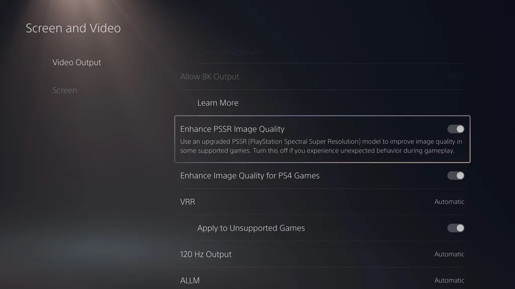 How to enable PSSR 2 on PS5 Pro
