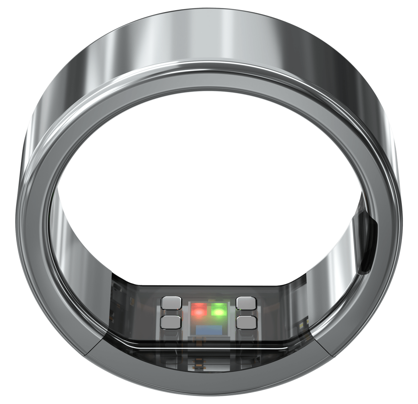 Ring Pro unibody titanium design showing internal sensors