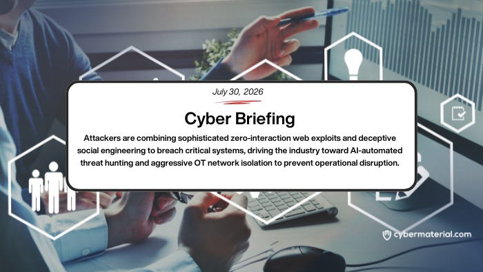 Cyber Briefing for July 30, 2026 – CyberMaterial