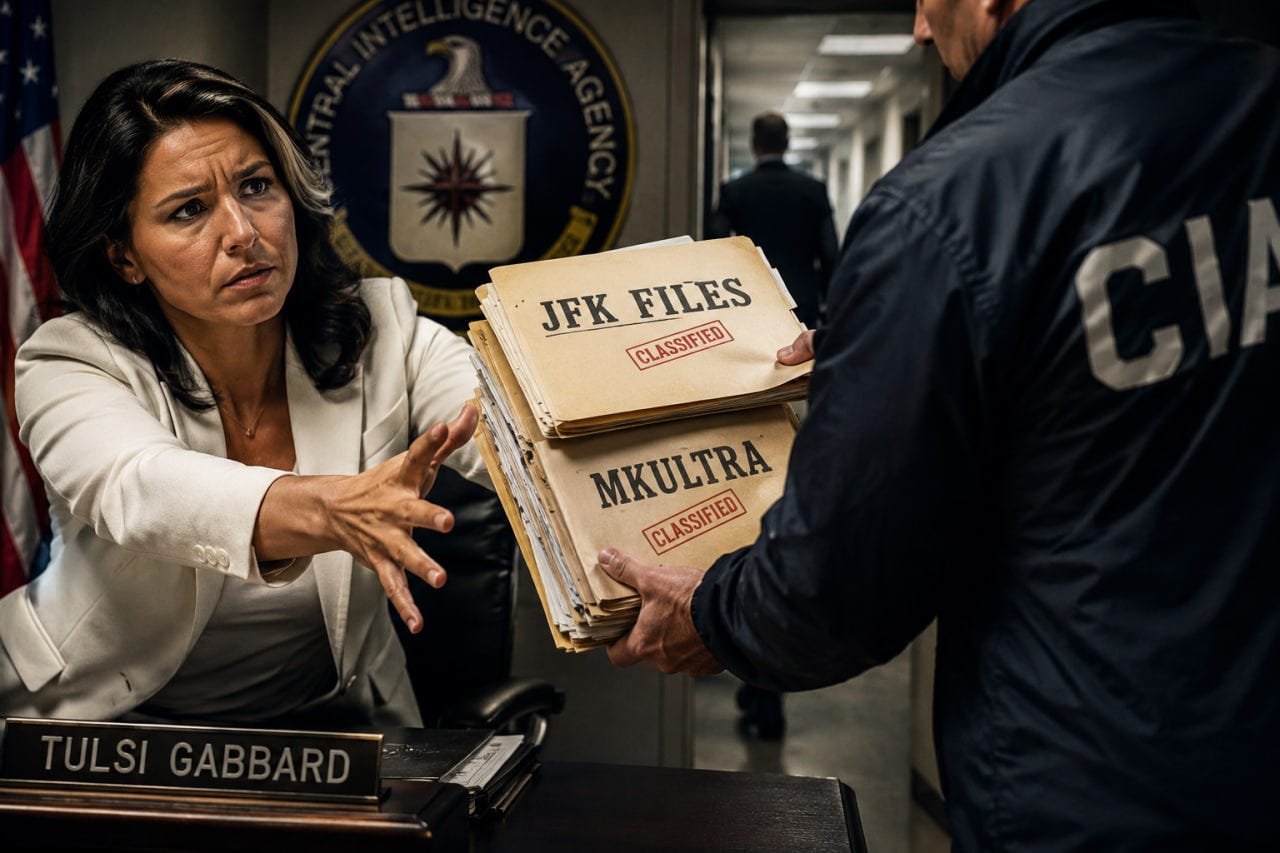 CIA Seized JFK, MKUltra Files Out From Under Tulsi Gabbard: Sources CIA Seized JFK, MKUltra Files Out From Under Tulsi Gabbard: Sources