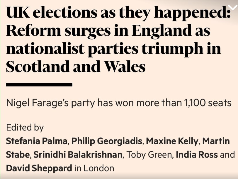 Catching up with the Scottish election result