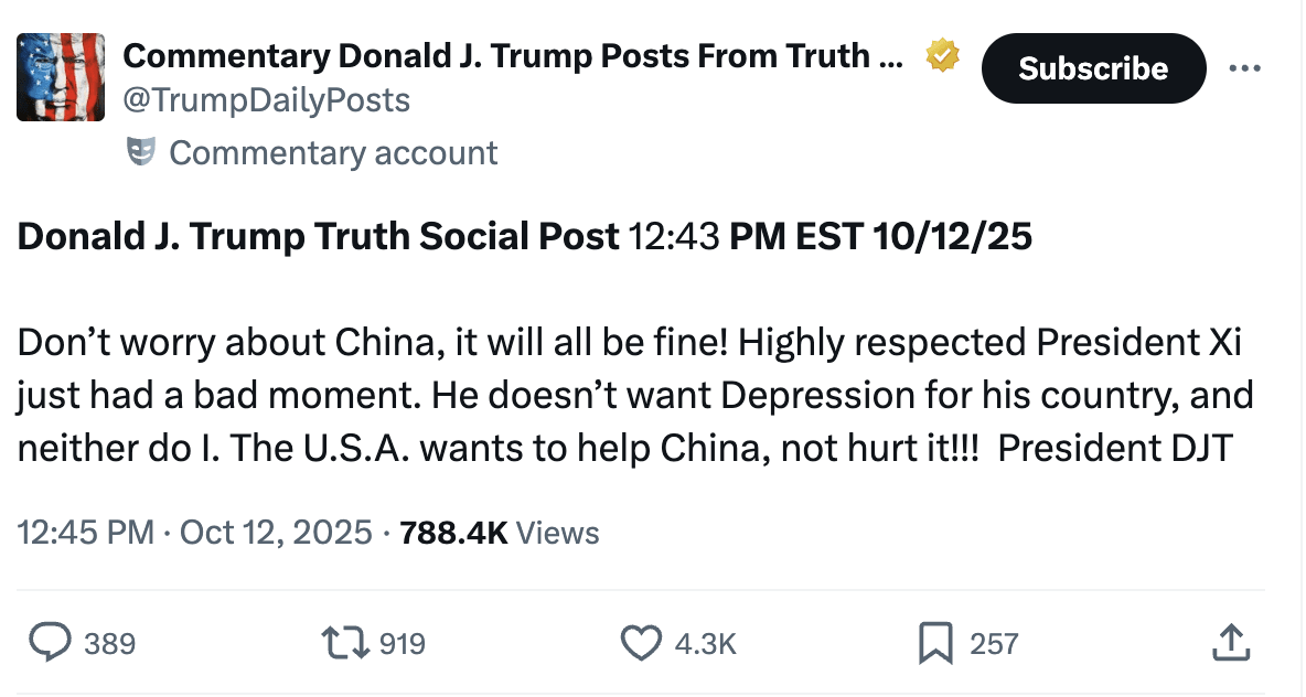 A screenshot of a social media post AI-generated content may be incorrect.