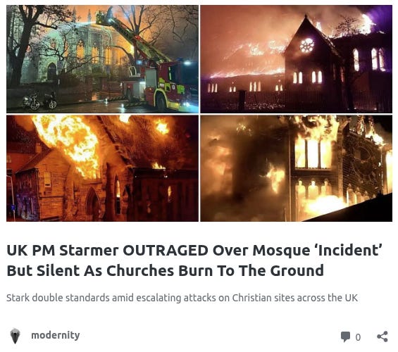 Yet Another Historic Church Gutted by Raging Fire