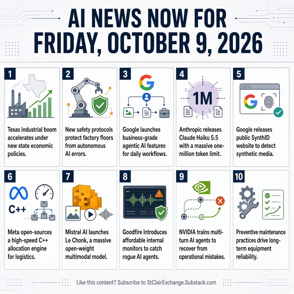 AI News Now for October 9, 2026