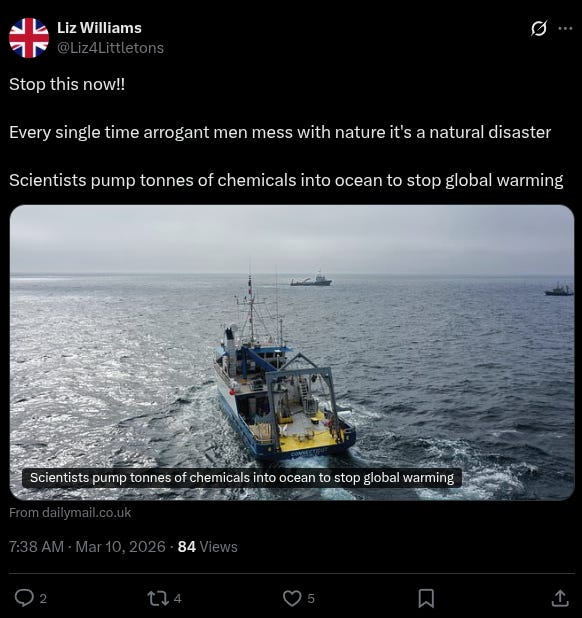 Scientists Dump 143,000 Pounds of CHEMICALS Into Ocean in Geoengineering Experiment