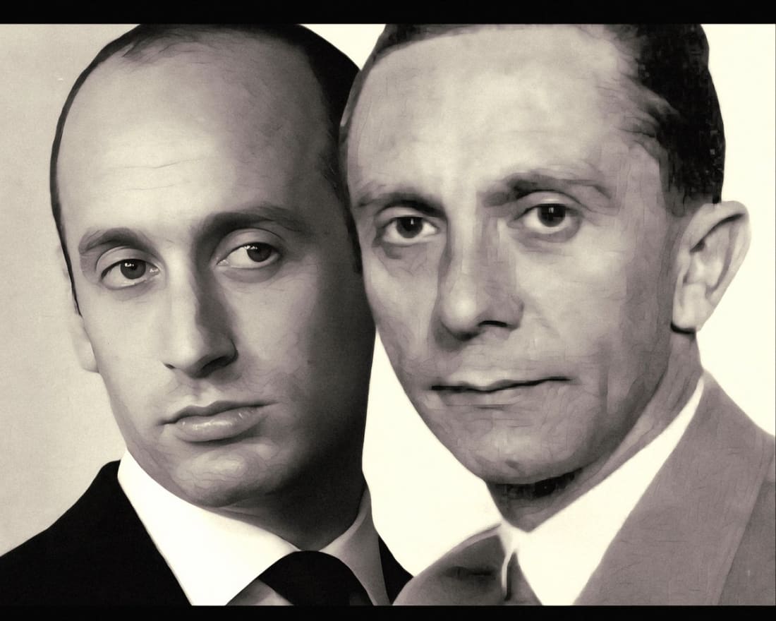 Stephen Miller and Joseph Goebbels make a beautiful couple. #MAGAmerica