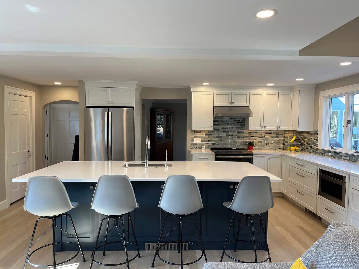 Blue and White Kitchen 3