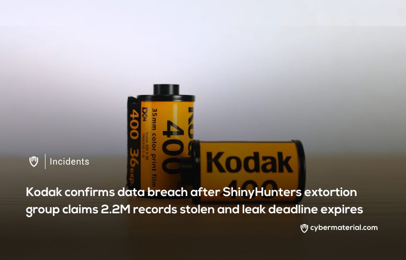 Kodak Confirms Data Breach as ShinyHunters Leak Deadline Expired