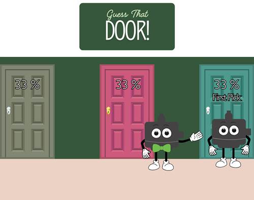 Персонаж мультфильма рядом с дверями. Контент, созданный искусственным интеллектом, может быть неверным.