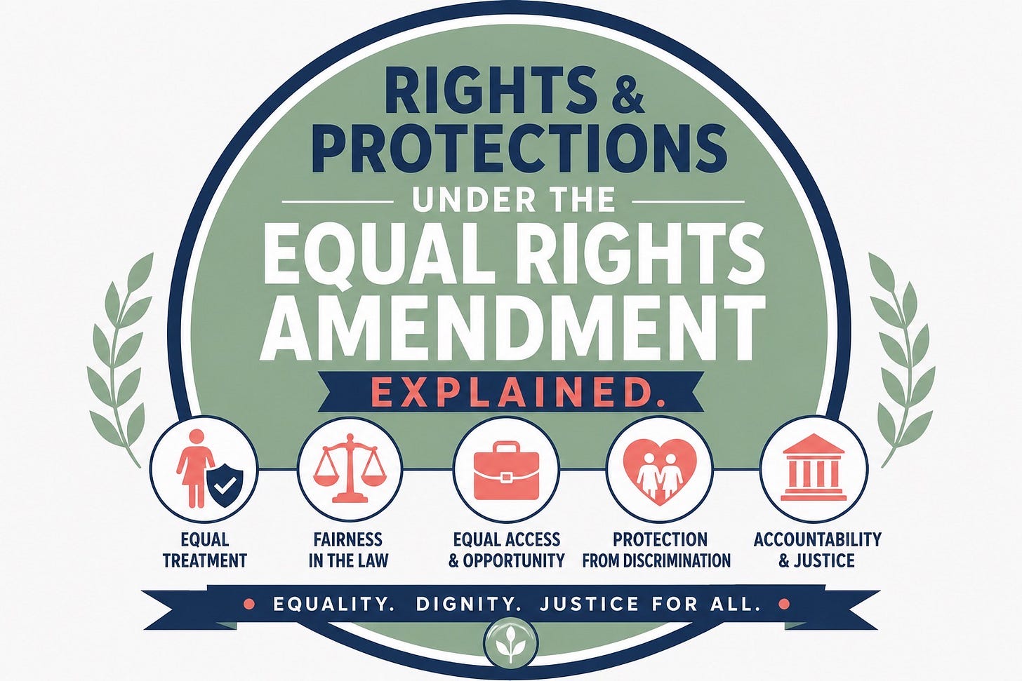 Equal Rights Amendment educational graphic created by the SBWPC ERA Committee