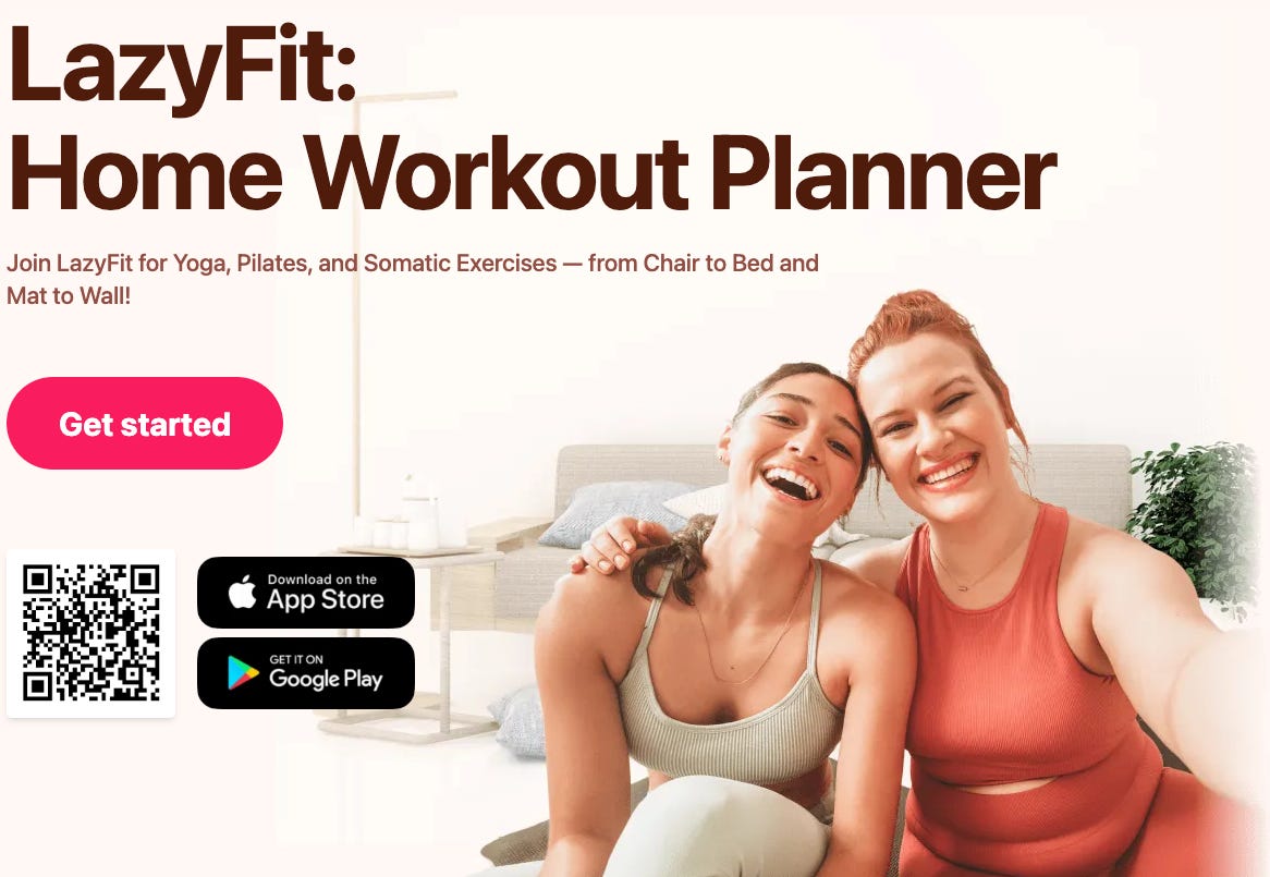 LazyFit Home Workout Plannerのビジュアル