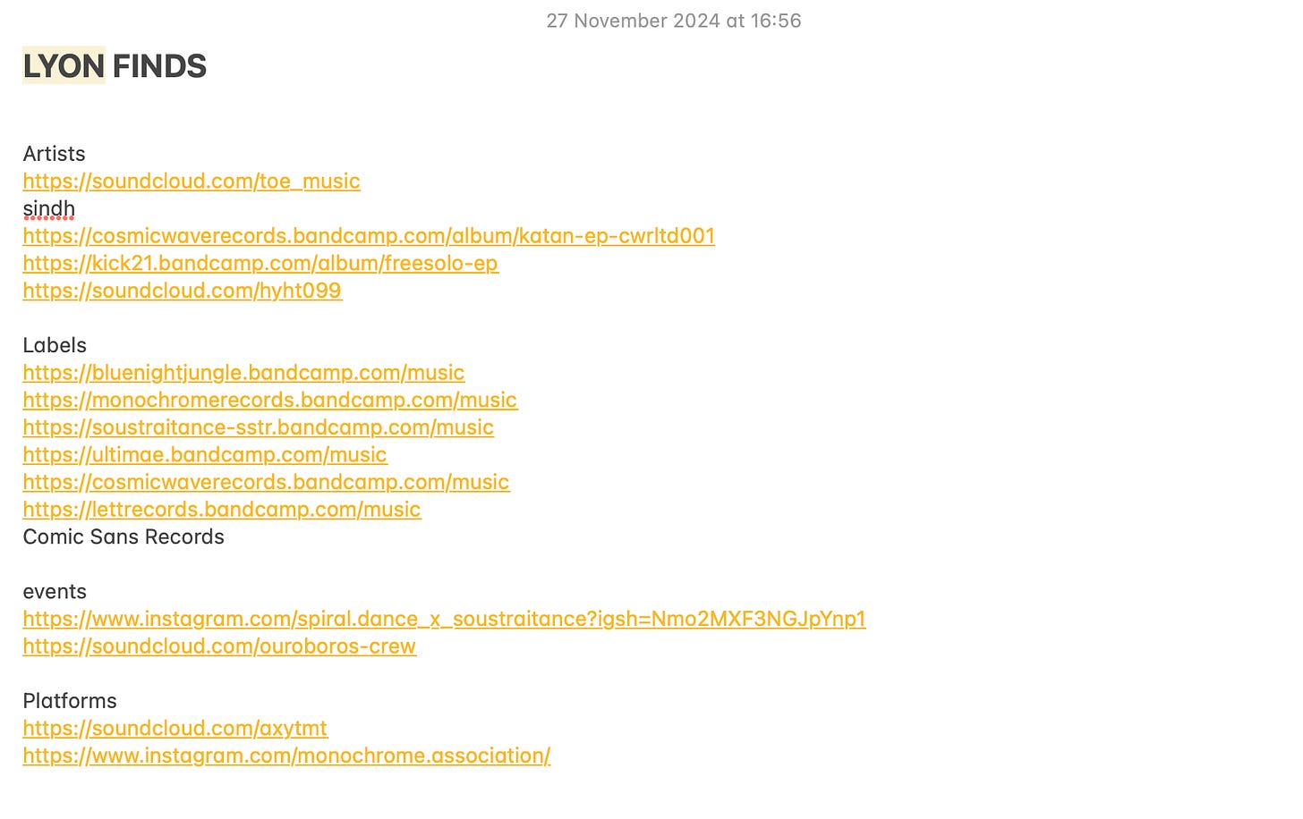 LYON FINDS directory screenshot