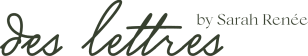des lettres