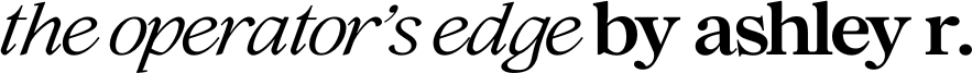 The Operator's Edge by Ashley Rudolph