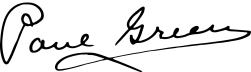 Paul Green's Cabin--A Newsletter 