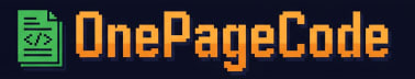 Onepagecode