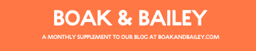 Boak & Bailey's Newsletter