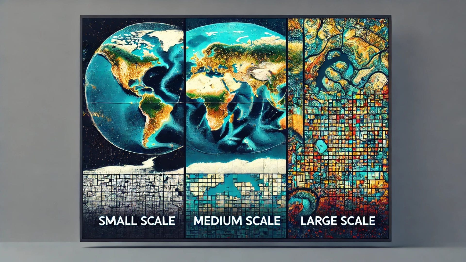Maps Data Design - Small Scale vs. Large Scale in GIS: Understanding Extent and Detail