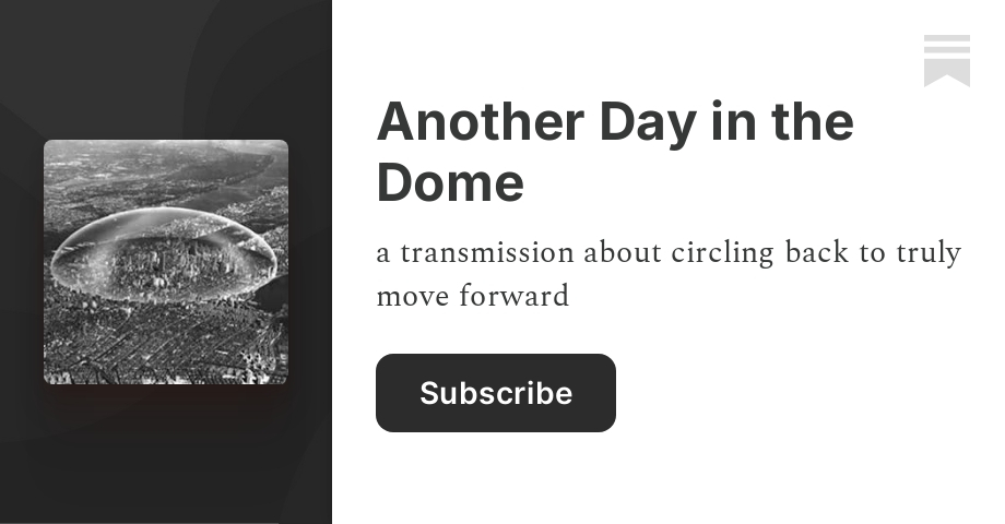 Thumbnail of Another Day in the Dome | Laurel Schwulst | Substack