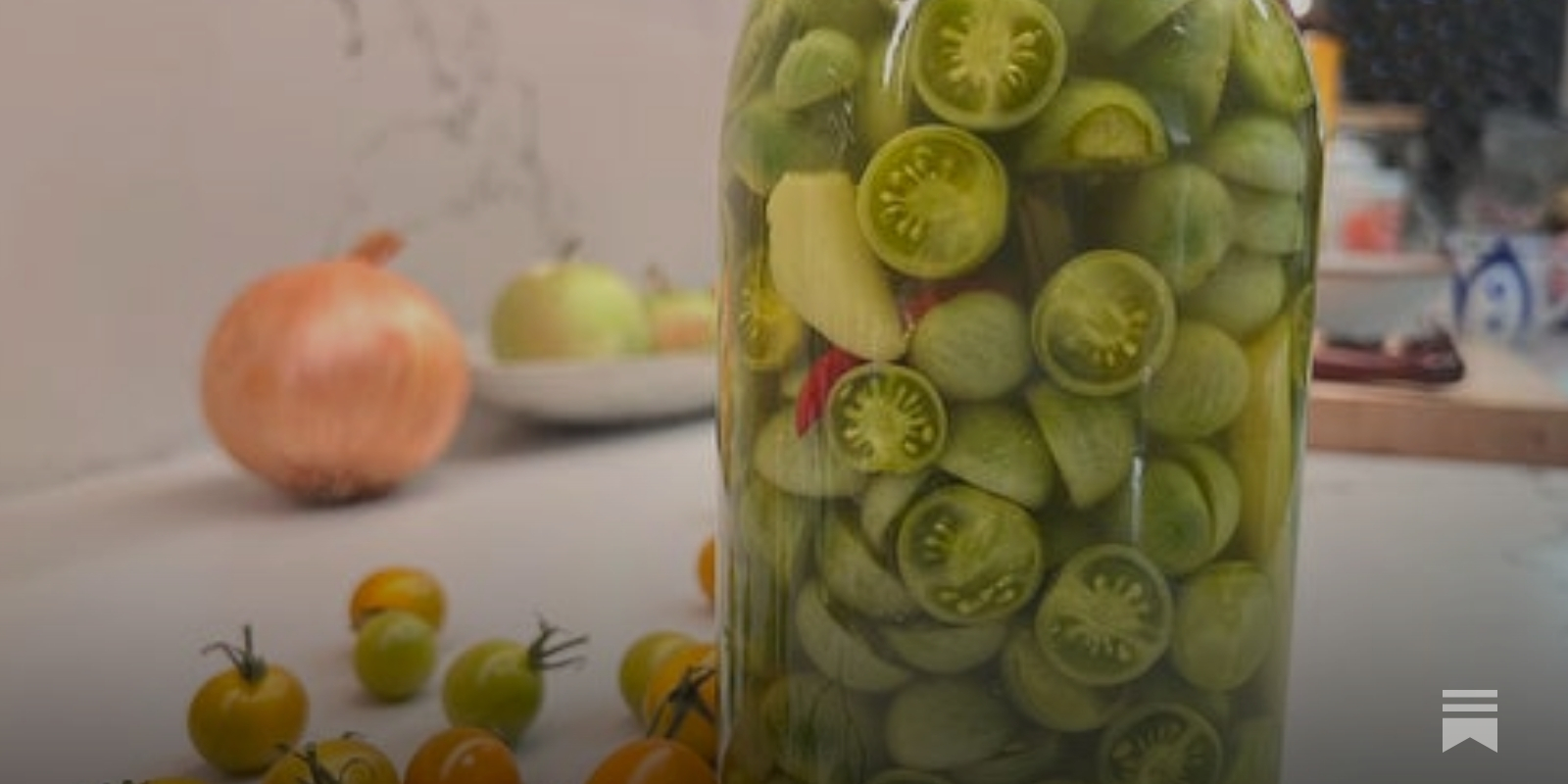 Green Cherry Tomato Lemongrass Pickle Recipe - Viet World Kitchen