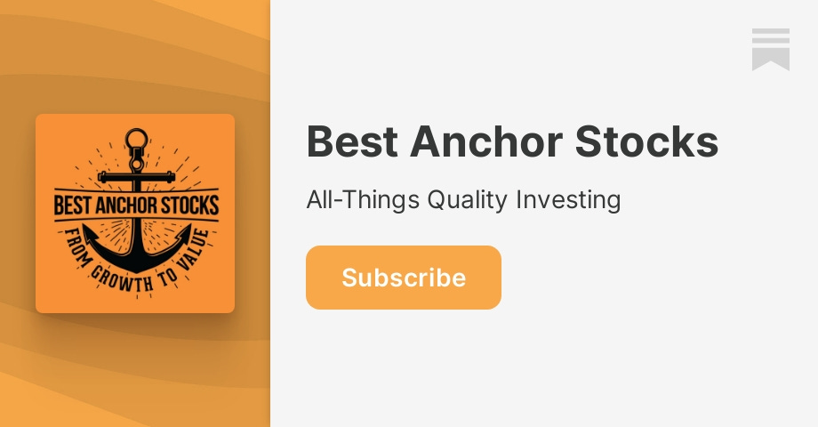 Welcome to the Best Anchor Stocks blog!